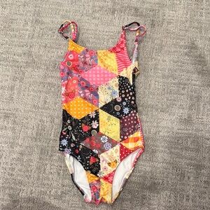 Stella Cove Multicolor Patchwork Swimsuit NWT